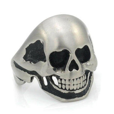 Punk Heart Eye Skull Ring