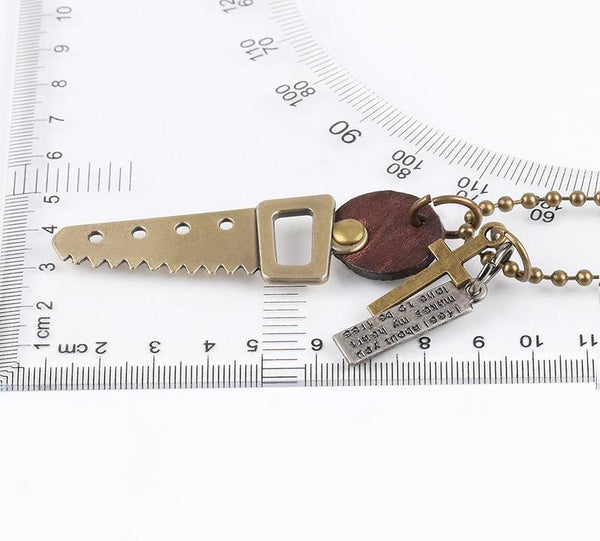 Funny Saw/Spanner Men's Necklace