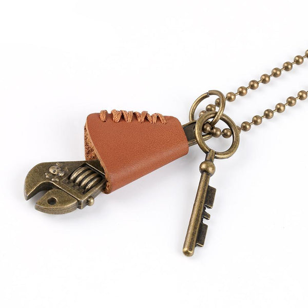 Funny Saw/Spanner Men's Necklace