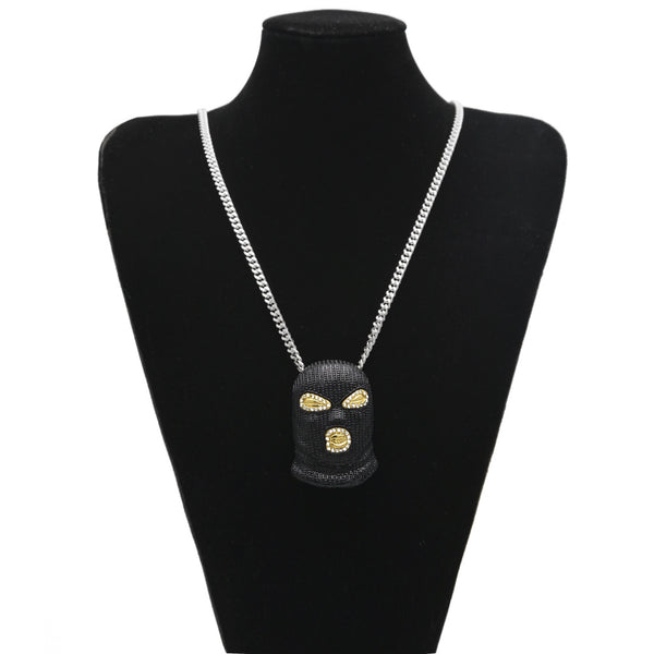 Super Cool Black masked Man Necklace
