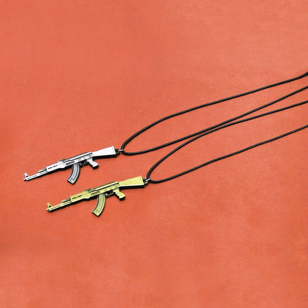 Novelty Men's Gun Pendant Necklace