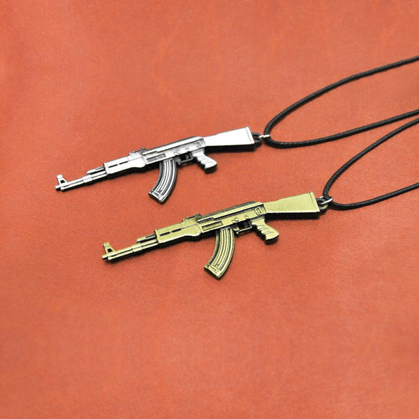 Novelty Men's Gun Pendant Necklace