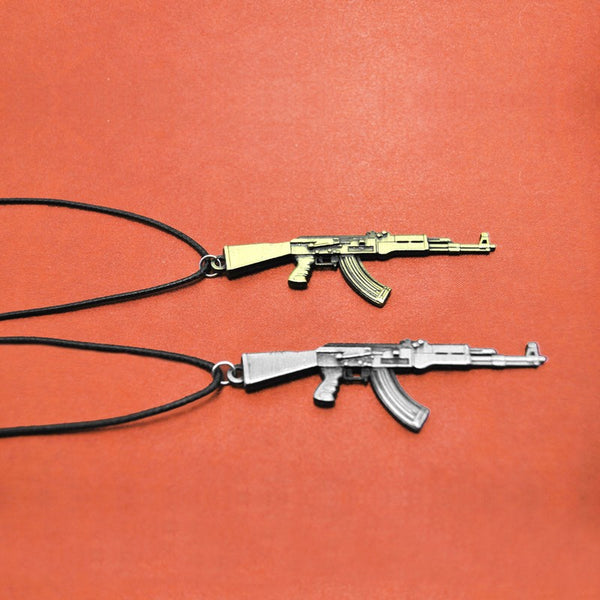 Novelty Men's Gun Pendant Necklace