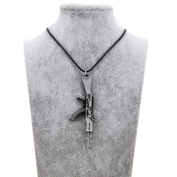 Novelty Men's Gun Pendant Necklace