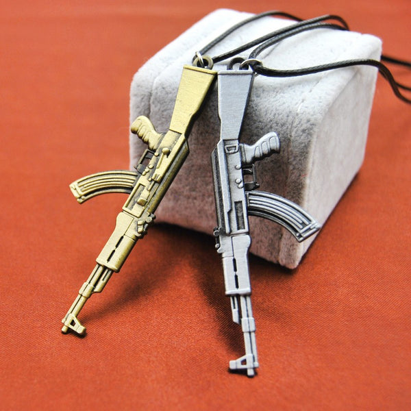 Novelty Men's Gun Pendant Necklace