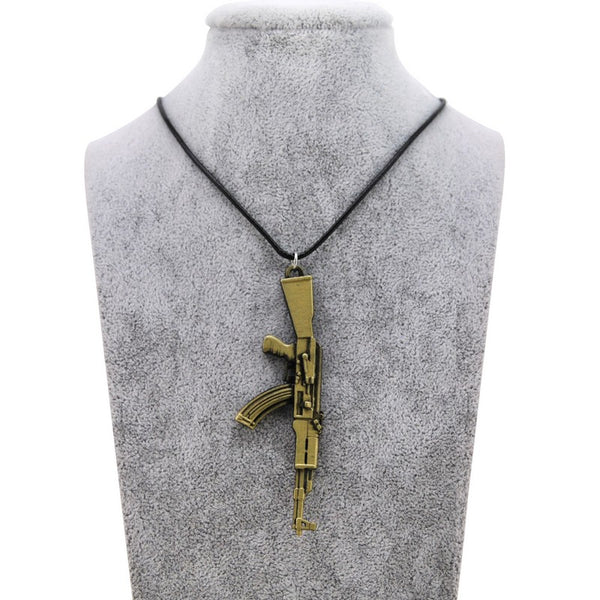 Novelty Men's Gun Pendant Necklace