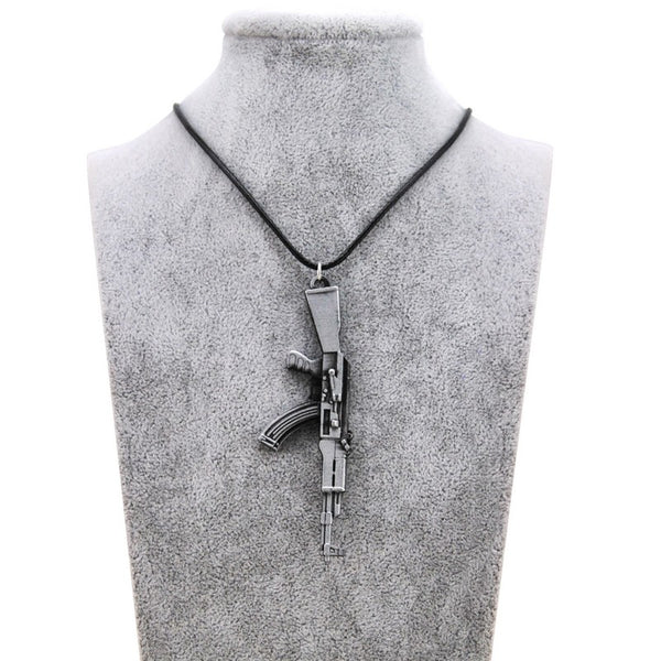 Novelty Men's Gun Pendant Necklace