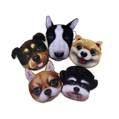 3D Animals Zipper Plush Coin Purse