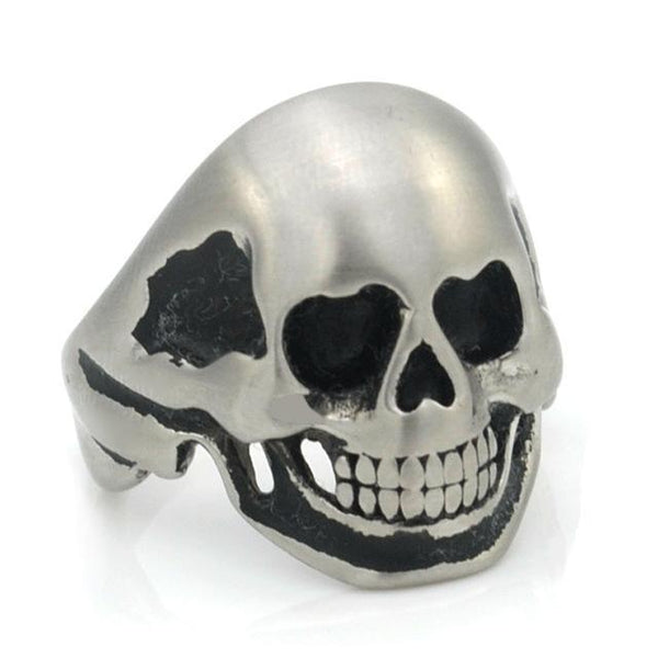 Punk Heart Eye Skull Ring
