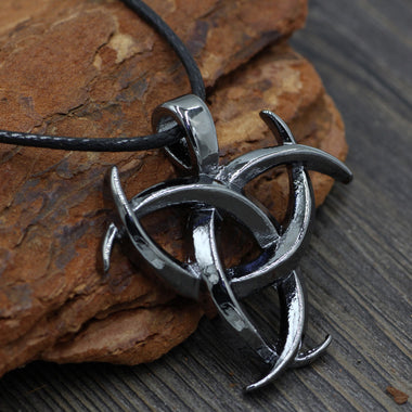 Unique Triple Horn Of Odin Necklace